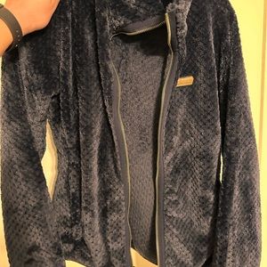 Colombia furry jacket! Navy blue